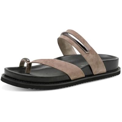 Tamaris Femme mule à semelle intérieure cuir plate beige 38 EU - Publicité Tamaris Femme mule à semelle intérieure cuir plate beige 38 EU - Publicité