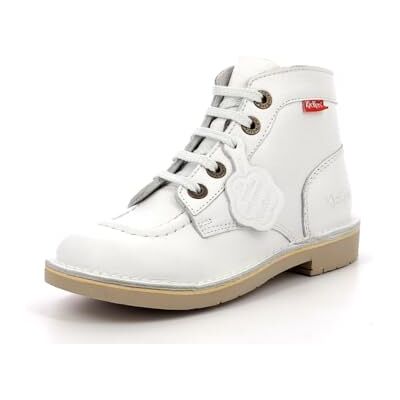 Kickers Col, Bottillons Mixte, Blanc, 25 - Publicité Kickers Col, Bottillons Mixte, Blanc, 25 - Publicité