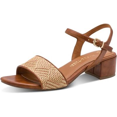 MARCO TOZZI Sandale femme semelle intérieure Feel Me souple Vegan doublure douce Tendance, marron (COGNAC COMB), 40 EU - Publicité MARCO TOZZI Sandale femme semelle intérieure Feel Me souple Vegan doublure douce Tendance, marron (COGNAC COMB), 40 EU - Publicité