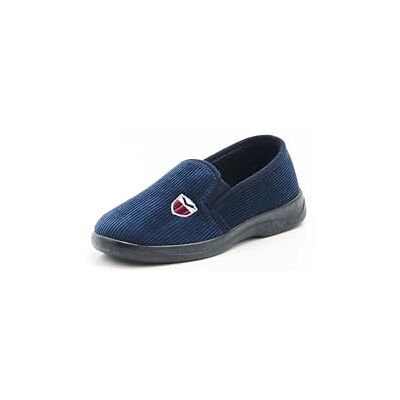 Damart Chaussons en velours côtelé Homme Bleu Taille 40 - Publicité Damart Chaussons en velours côtelé Homme Bleu Taille 40 - Publicité