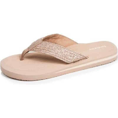 Isotoner Tongs femme sandales plage d'été, semelles eva légères et confortable, 38, beige - Publicité Isotoner Tongs femme sandales plage d'été, semelles eva légères et confortable, 38, beige - Publicité