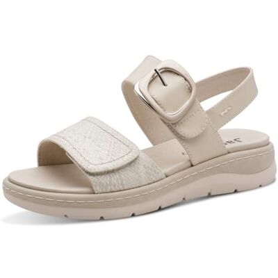 Jana Femme Softline Leather Wedge/Plat Sand Sandale, Ivory Comb, 37 EU - Publicité Jana Femme Softline Leather Wedge/Plat Sand Sandale, Ivory Comb, 37 EU - Publicité
