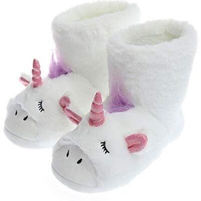 Millffy Pantoufles licorne Baskets d'intérieur et d'extérieur Chaussures confortables en peluche pour femme Pantoufles mignonnes et moelleuses pour filles, 35/36 EU - Publicité Millffy Pantoufles licorne Baskets d'intérieur et d'extérieur Chaussures confortables en peluche pour femme Pantoufles mignonnes et moelleuses pour filles, 35/36 EU - Publicité