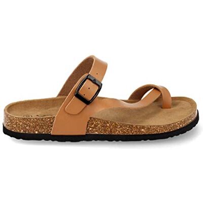 Sandales à Entre-Doigts pour Femmes, Style Gladiateur, avec Brides croisées et Semelle intérieure Bio-Anatomique. Printemps/Été 2020. Chameau Talla 40 - Publicité Sandales à Entre-Doigts pour Femmes, Style Gladiateur, avec Brides croisées et Semelle intérieure Bio-Anatomique. Printemps/Été 2020. Chameau Talla 40 - Publicité