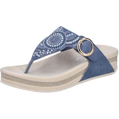 Rieker Tongs V1465 pour femme, bleues, 36 EU - Publicité Rieker Tongs V1465 pour femme, bleues, 36 EU - Publicité