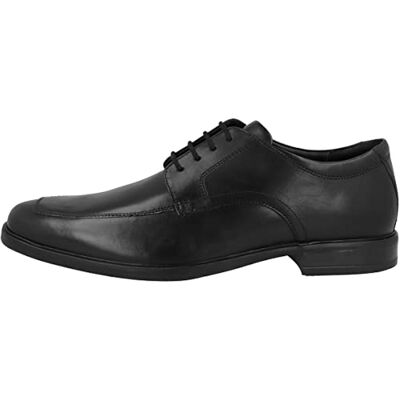 Clarks Men's Howard Apron Oxford-Schuh, Cuir Noir Noir, 42 EU - Publicité Clarks Men's Howard Apron Oxford-Schuh, Cuir Noir Noir, 42 EU - Publicité