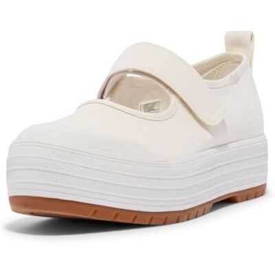 Keds Femme Mary Jane Chaussure Baby, Blanc/Toile, 36 EU - Publicité Keds Femme Mary Jane Chaussure Baby, Blanc/Toile, 36 EU - Publicité