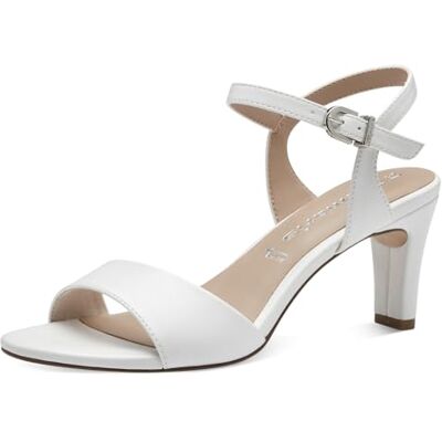 Tamaris sandale femme à talon aiguille blanc 42 EU - Publicité Tamaris sandale femme à talon aiguille blanc 42 EU - Publicité