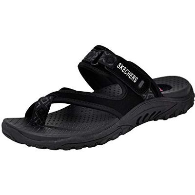 Skechers Women's Reggae-Trailway Flip-Flop,black,8.5 M US - Publicité Skechers Women's Reggae-Trailway Flip-Flop,black,8.5 M US - Publicité