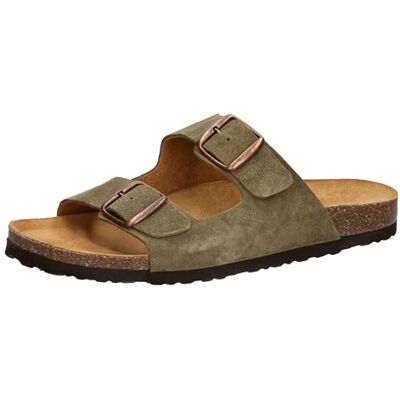 Lico Mules Alvaro pour Homme, Vert Olive, 42 EU - Publicité Lico Mules Alvaro pour Homme, Vert Olive, 42 EU - Publicité