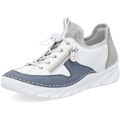 Rieker Femme Chaussures à Lacets 55064, Dame Chaussures Confortables,Chaussure Basse Confort,Confortable,Lacets,Blanc (Weiss Kombi / 80),42 EU / 8 UK - Publicité Rieker Femme Chaussures à Lacets 55064, Dame Chaussures Confortables,Chaussure Basse Confort,Confortable,Lacets,Blanc (Weiss Kombi / 80),42 EU / 8 UK - Publicité