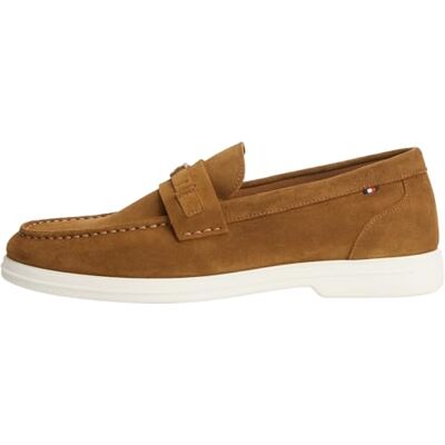 Tommy Hilfiger Mocassins en Daim léger pour Homme, Marron, 6,5 - Publicité Tommy Hilfiger Mocassins en Daim léger pour Homme, Marron, 6,5 - Publicité