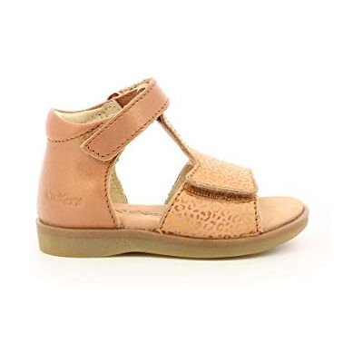 Kickers Giusticia, Sandales Fille, Beige/Rose, 27 - Publicité Kickers Giusticia, Sandales Fille, Beige/Rose, 27 - Publicité