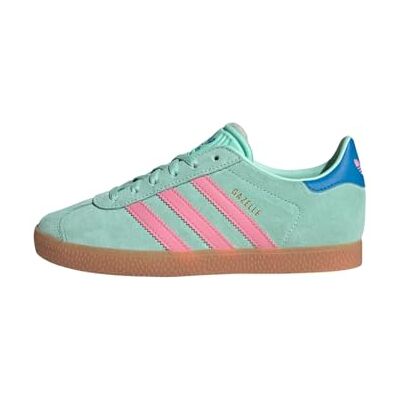 Adidas Gazelle Big Kid Chaussures, Menthe transparente/rose bonheur/bleu vif, 4.5 Big Kid - Publicité Adidas Gazelle Big Kid Chaussures, Menthe transparente/rose bonheur/bleu vif, 4.5 Big Kid - Publicité