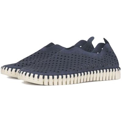 Ilse Jacobsen HORNBÆK Chaussures Plates pour Femmes Sneaker à Enfiler en Microfibre recyclée et Semelle en Caoutchouc Naturel antidérapant Tulip3275 Navy 39 - Publicité Ilse Jacobsen HORNBÆK Chaussures Plates pour Femmes Sneaker à Enfiler en Microfibre recyclée et Semelle en Caoutchouc Naturel antidérapant Tulip3275 Navy 39 - Publicité