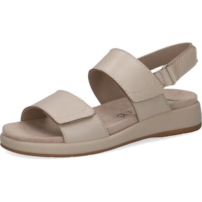 CAPRICE sandale plate femme en cuir, Beige (CREAM PERLATO), 40 EU - Publicité CAPRICE sandale plate femme en cuir, Beige (CREAM PERLATO), 40 EU - Publicité