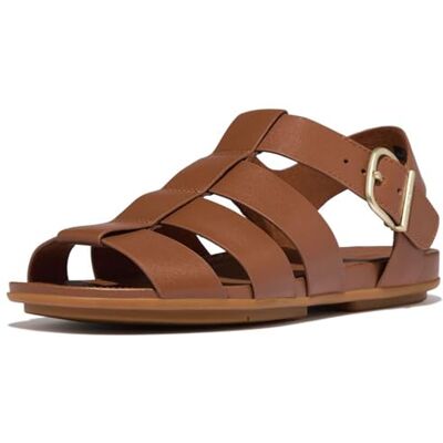 Fitflop Gracie Leather Fisherman Sandals, Sandales de pêcheur pour femme, bronzage profond, 36 EU, Bronzage profond, 36 EU - Publicité Fitflop Gracie Leather Fisherman Sandals, Sandales de pêcheur pour femme, bronzage profond, 36 EU, Bronzage profond, 36 EU - Publicité