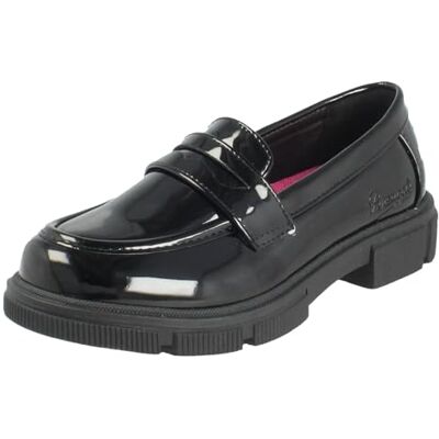 Spot On Mocassins à enfiler pour filles Ananas Noir H2713, noir verni, 34 EU - Publicité Spot On Mocassins à enfiler pour filles Ananas Noir H2713, noir verni, 34 EU - Publicité