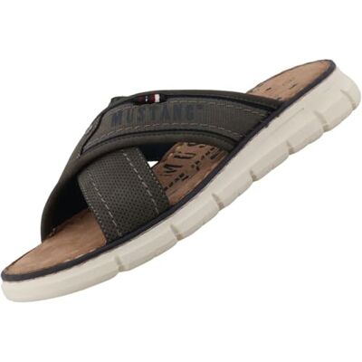 MUSTANG Mules pour homme, gris, 43 EU - Publicité MUSTANG Mules pour homme, gris, 43 EU - Publicité
