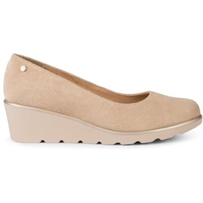 miMaO Ballerines à Talon compensé Beige, EU 38 - Publicité miMaO Ballerines à Talon compensé Beige, EU 38 - Publicité