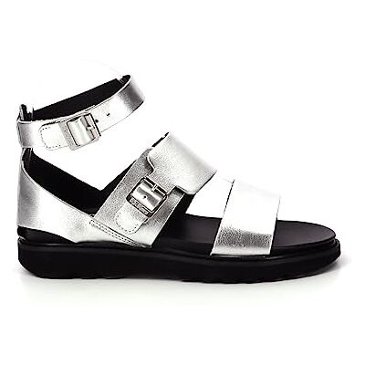 Kickers Neostrap, Sandales Femme, Argent, 39 - Publicité Kickers Neostrap, Sandales Femme, Argent, 39 - Publicité