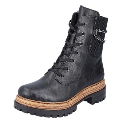 Rieker Femme 75633 Bottes à Lacets, Noir, 38 EU - Publicité Rieker Femme 75633 Bottes à Lacets, Noir, 38 EU - Publicité