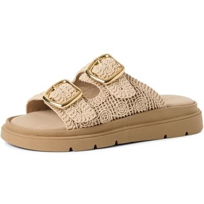Marco Tozzi Sandale Femme Semelle intérieure Feel Me Souple Moderne, Beige (Nature), 42 EU - Publicité Marco Tozzi Sandale Femme Semelle intérieure Feel Me Souple Moderne, Beige (Nature), 42 EU - Publicité