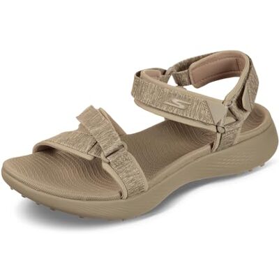 Skechers Women's 600 Spikeless Golf Sandals Shoe, Taupe, 6 M US - Publicité Skechers Women's 600 Spikeless Golf Sandals Shoe, Taupe, 6 M US - Publicité