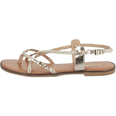 Les Tropéziennes par M. Belarbi LES TROPEZIENNES PAR M. BELARBI Femme HALFONZO Chaussures detente Sandale et Nu-Pieds, Or, 37 EU - Publicité Les Tropéziennes par M. Belarbi LES TROPEZIENNES PAR M. BELARBI Femme HALFONZO Chaussures detente Sandale et Nu-Pieds, Or, 37 EU - Publicité