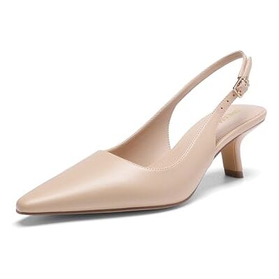 DREAM PAIRS Escarpins à talon bas et bout pointu pour femme – Chaussures habillées confortables à bout fermé pour le travail de bureau, talons classiques de vacances, nude, 39.5 EU - Publicité DREAM PAIRS Escarpins à talon bas et bout pointu pour femme – Chaussures habillées confortables à bout fermé pour le travail de bureau, talons classiques de vacances, nude, 39.5 EU - Publicité