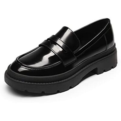 DREAM PAIRS Femme Mocassin Hamble Loafer Slipper Black/PU 39 (EUR) - Publicité DREAM PAIRS Femme Mocassin Hamble Loafer Slipper Black/PU 39 (EUR) - Publicité