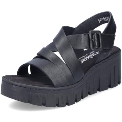 Rieker Sandales classiques pour femme 68063, Noir 00., 36 EU - Publicité Rieker Sandales classiques pour femme 68063, Noir 00., 36 EU - Publicité