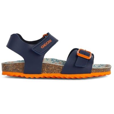 Geox Boy's J Ghita B Sandal, Navy Dk Orange, 9 UK Child - Publicité Geox Boy's J Ghita B Sandal, Navy Dk Orange, 9 UK Child - Publicité