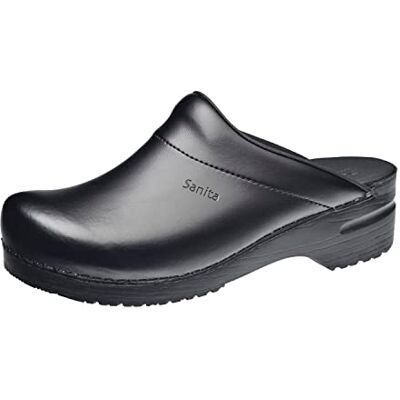 Sanita Karl PU Sabots Ouvert Produit Original Fabriqué à la Main pour Homme Assise Plantaire de Forme Anatomique avec Mousse Souple Noir 42 EU - Publicité Sanita Karl PU Sabots Ouvert Produit Original Fabriqué à la Main pour Homme Assise Plantaire de Forme Anatomique avec Mousse Souple Noir 42 EU - Publicité