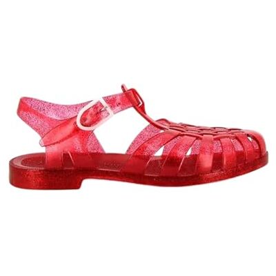 Méduse Sun – Sandales Pêcheur PVC Femme – Jelly Sandals Imperméables – Sandales Plage Piscine – Légères (Rouge pailleté, Système Taille Chaussures EU, Adulte, Femme, Numérique, Moyen, 41) - Publicité Méduse Sun – Sandales Pêcheur PVC Femme – Jelly Sandals Imperméables – Sandales Plage Piscine – Légères (Rouge pailleté, Système Taille Chaussures EU, Adulte, Femme, Numérique, Moyen, 41) - Publicité