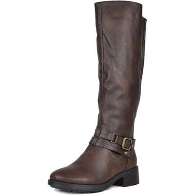 DREAM PAIRS Bottes Hautes à Talons pour Femmes avec Fermeture Eclair Botte Longue,Size 37,Brun,Uncle - Publicité DREAM PAIRS Bottes Hautes à Talons pour Femmes avec Fermeture Eclair Botte Longue,Size 37,Brun,Uncle - Publicité