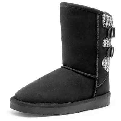 DREAM PAIRS Bottes de Neige Enfant Fille Garçon, Doublure Imitation Fourrure, Bottes d’Hiver Mi-Mollet avec Boucles Réglables,Size 30,Noir/Gris,Sweaty-Buckle-K - Publicité DREAM PAIRS Bottes de Neige Enfant Fille Garçon, Doublure Imitation Fourrure, Bottes d’Hiver Mi-Mollet avec Boucles Réglables,Size 30,Noir/Gris,Sweaty-Buckle-K - Publicité