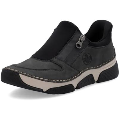 Rieker Mocassins pour Femmes 45965, Pointure:38 EU, La Couleur:Gris - Publicité Rieker Mocassins pour Femmes 45965, Pointure:38 EU, La Couleur:Gris - Publicité