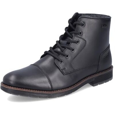 Rieker Bottes à Lacets en Cuir Lisse pour Homme Noir, Noir 00., 46 EU - Publicité Rieker Bottes à Lacets en Cuir Lisse pour Homme Noir, Noir 00., 46 EU - Publicité
