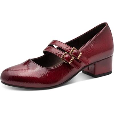 Jana Mary Jane Femme Petit Talon Vegan, Fire Patent, 41 EU - Publicité Jana Mary Jane Femme Petit Talon Vegan, Fire Patent, 41 EU - Publicité
