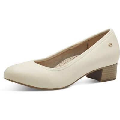 Tamaris Comfort Mary Jane Femme Cuir Petit Talon, Ivory, 37 EU - Publicité Tamaris Comfort Mary Jane Femme Cuir Petit Talon, Ivory, 37 EU - Publicité