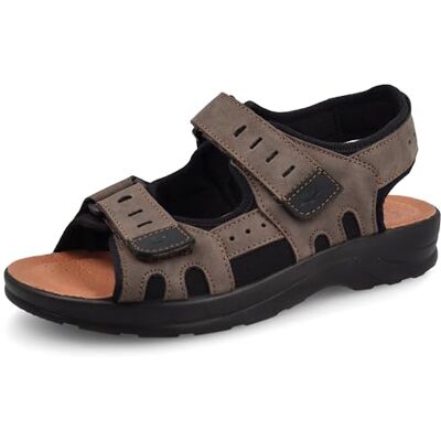 Fly Flot Sandales de sport pour homme en microfibre élastique avec déchirure et sangle réglable, semelle intérieure rembourrée en cuir sandales pour homme, Marron foncé de marron, 44 EU - Publicité Fly Flot Sandales de sport pour homme en microfibre élastique avec déchirure et sangle réglable, semelle intérieure rembourrée en cuir sandales pour homme, Marron foncé de marron, 44 EU - Publicité