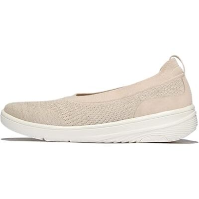 Fitflop Femme Super-q Knit Ballet Flats Ballerines, Platino Beige Pierre, 37 EU - Publicité Fitflop Femme Super-q Knit Ballet Flats Ballerines, Platino Beige Pierre, 37 EU - Publicité