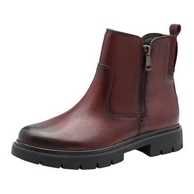 Tamaris Comfort bottines femme cuir avec fermeture éclair, Bordeaux, 38 EU - Publicité Tamaris Comfort bottines femme cuir avec fermeture éclair, Bordeaux, 38 EU - Publicité