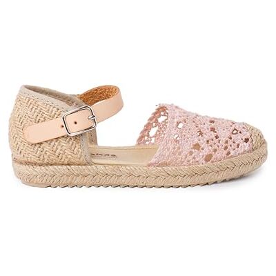 Pisamonas Sandale Espadrille en Macramé pour Fille avec Boucle Taille 31 Couleur Rose - Publicité Pisamonas Sandale Espadrille en Macramé pour Fille avec Boucle Taille 31 Couleur Rose - Publicité
