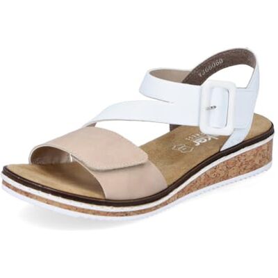 Rieker Femme Sandales V3660, Dame Sandales Fines,Chaussure d'été,Sandale d'été,Confortable,Plate,Beige (Beige Kombi / 60),37 EU / 4 UK - Publicité Rieker Femme Sandales V3660, Dame Sandales Fines,Chaussure d'été,Sandale d'été,Confortable,Plate,Beige (Beige Kombi / 60),37 EU / 4 UK - Publicité