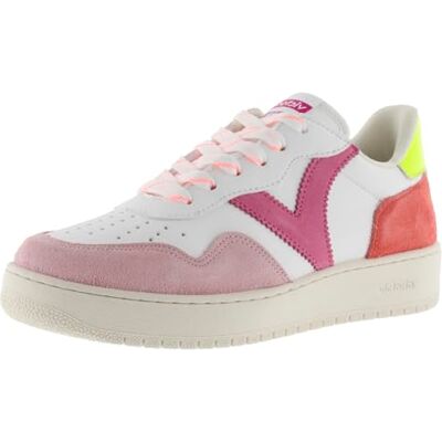 Victoria Baskets Madrid Effet Cuir & Pièces Multicolores en Daim & Bout Perforé 1258269 pour Femme Rosa 41 - Publicité Victoria Baskets Madrid Effet Cuir & Pièces Multicolores en Daim & Bout Perforé 1258269 pour Femme Rosa 41 - Publicité