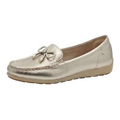 Tamaris Comfort mocassins femme cuir avec nœud, Lt Gold, 39 EU - Publicité Tamaris Comfort mocassins femme cuir avec nœud, Lt Gold, 39 EU - Publicité