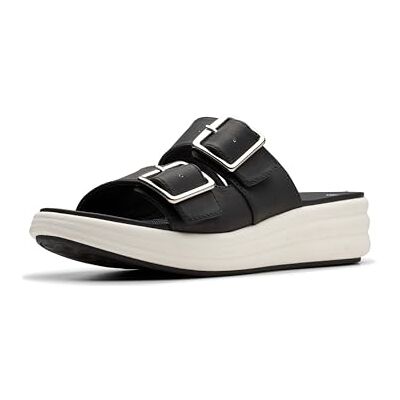 Clarks Femme Drift Buckle Sandale Glissante, Noir, 39.5 EU - Publicité Clarks Femme Drift Buckle Sandale Glissante, Noir, 39.5 EU - Publicité