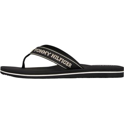 Tommy Hilfiger Tongs Femme Sporty Mid Wedge Summer Sandal avec Logo, Noir (Black), 36 - Publicité Tommy Hilfiger Tongs Femme Sporty Mid Wedge Summer Sandal avec Logo, Noir (Black), 36 - Publicité